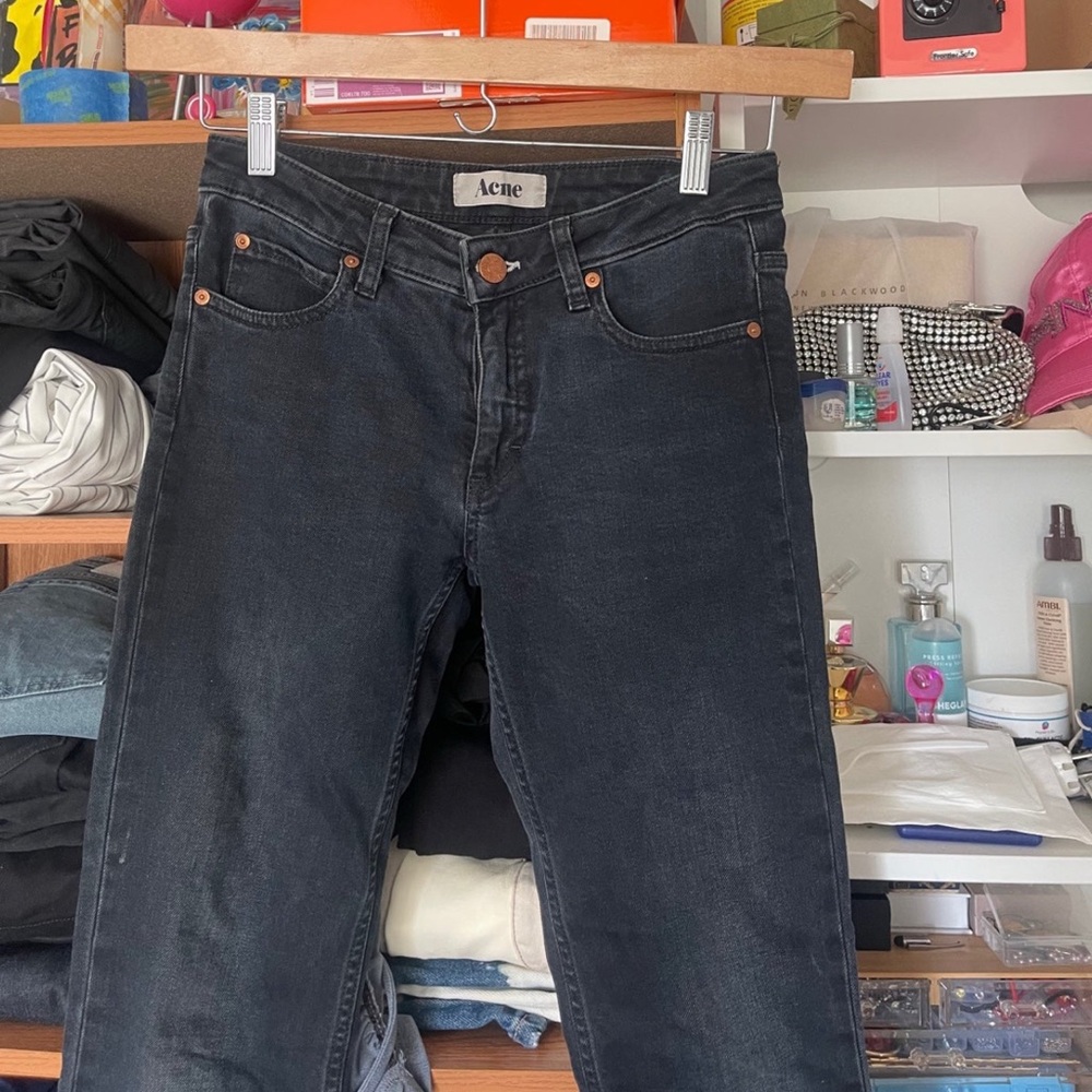 Acne Jeans womens style Hex/Basement 26 Black charcoal